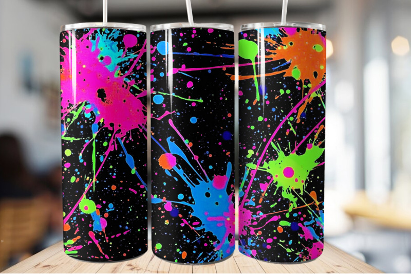 colorful-neon-paint-tumbler-wrap-bundle