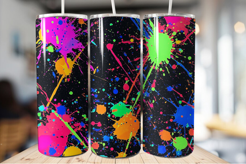 colorful-neon-paint-tumbler-wrap-bundle