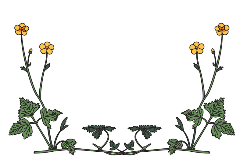 botanical-floral-corner-border-isolated-on-white-background-vector