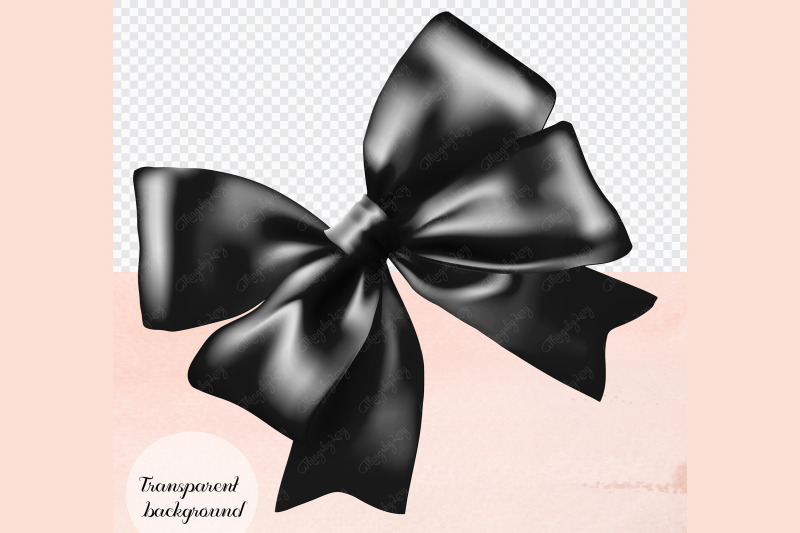 56-black-satin-bows-and-ribbons-digital-images