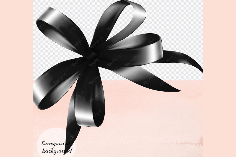 56-black-satin-bows-and-ribbons-digital-images