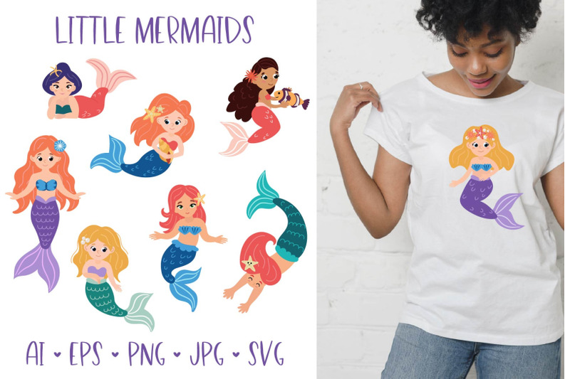 little-mermaid-collection-svg-file