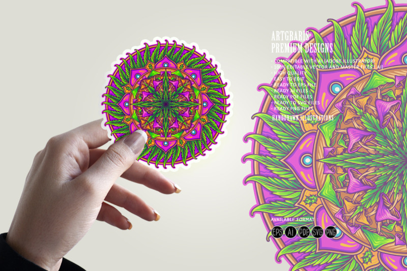 intricate-mandala-featuring-cannabis-leaves-and-geometric-shapes