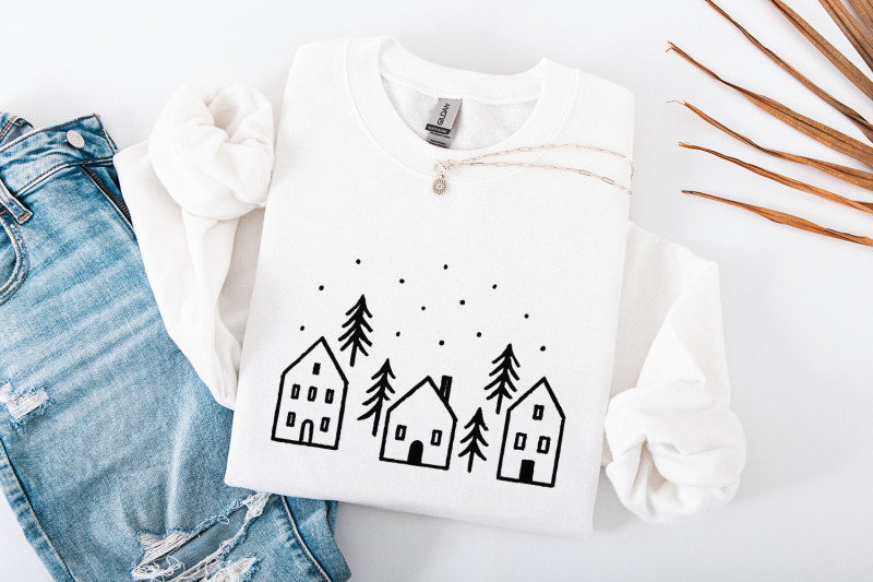 minimalist-winter-house-png-scandinavian-home-art-cozy-cabin-trees-p