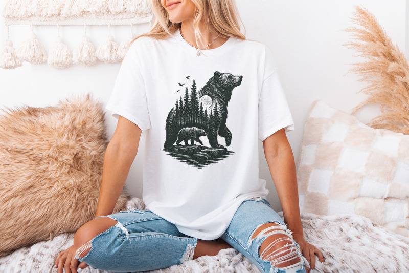 bear-forest-png-digital-download-wilderness-wildlife-png-forest-bear
