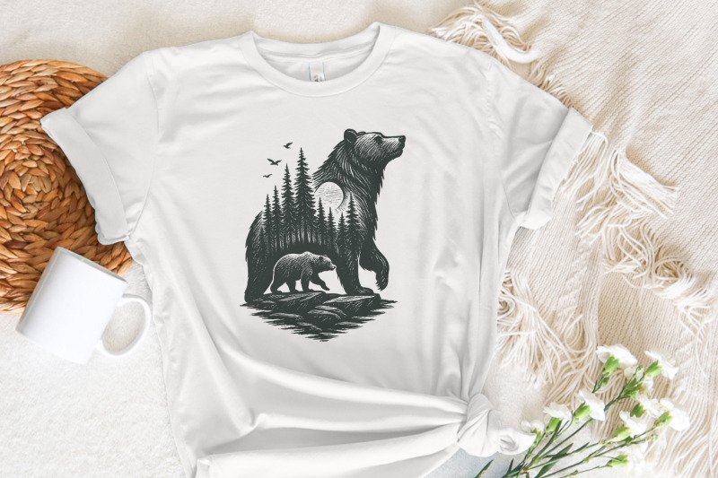 bear-forest-png-digital-download-wilderness-wildlife-png-forest-bear