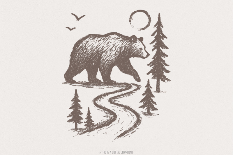bear-in-forest-path-png-wilderness-animal-png-download-rustic-nature