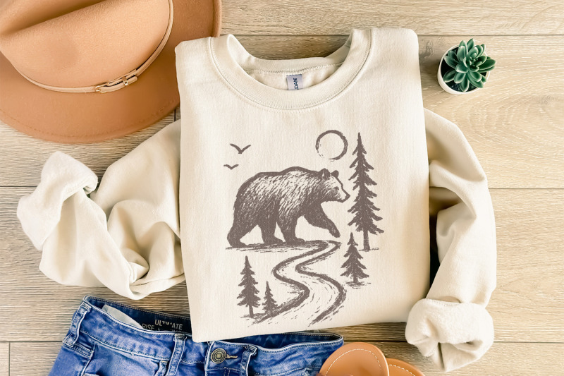bear-in-forest-path-png-wilderness-animal-png-download-rustic-nature