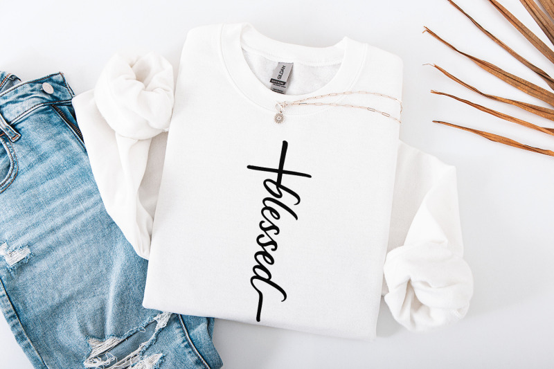 blessed-cross-png-blessed-christian-shirt-png-inspirational-faith-sh