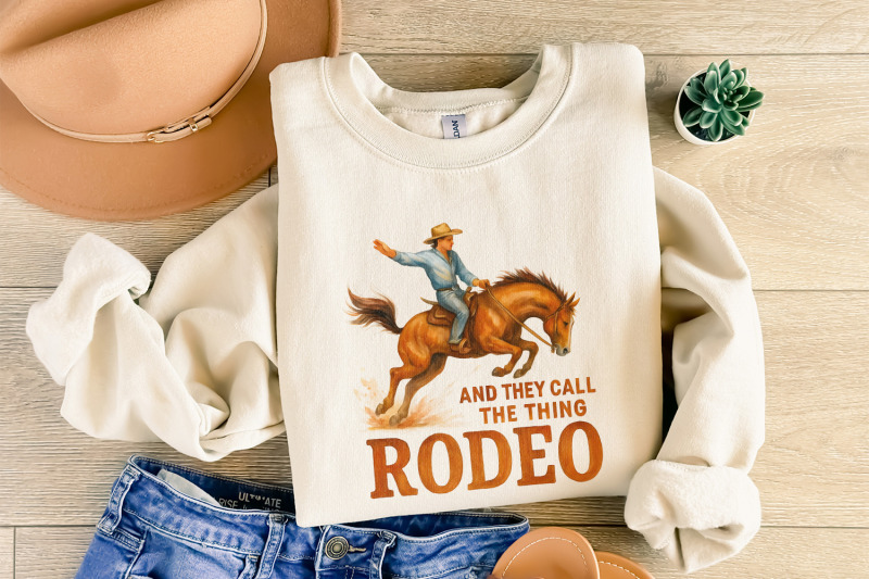 and-they-call-the-thing-rodeo-png-western-rodeo-art-cowboy-horse-rid
