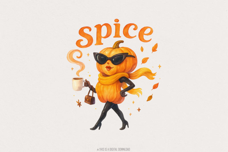 spice-pumpkin-fall-png-pumpkin-lady-coffee-png-cute-fall-aesthetic-p