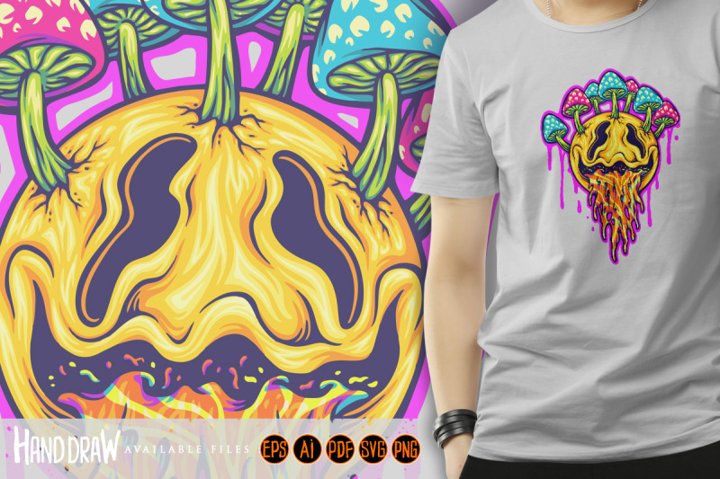 vibrant-psychedelic-smiling-face-with-mushrooms-and-liquid-drips