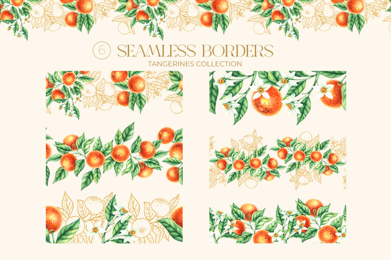 tangerines-watercolor-collection
