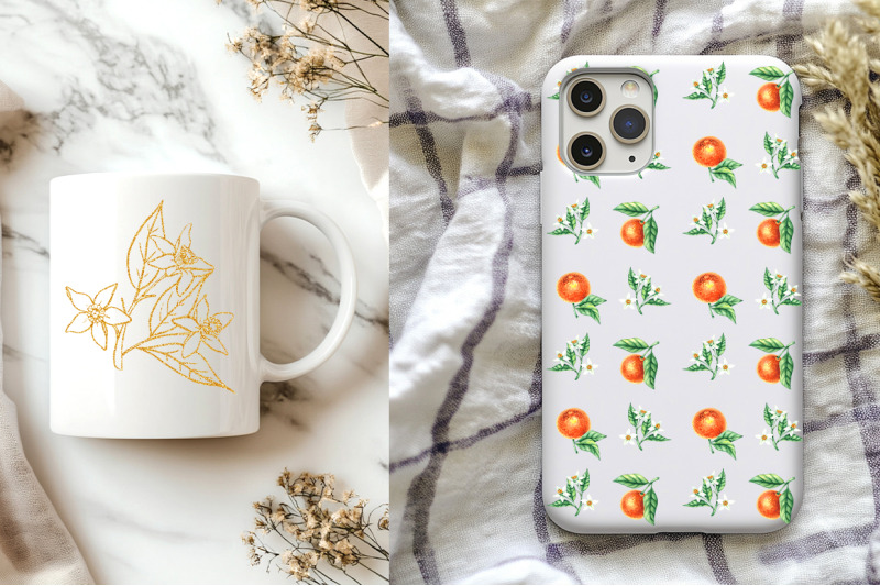 tangerines-watercolor-collection