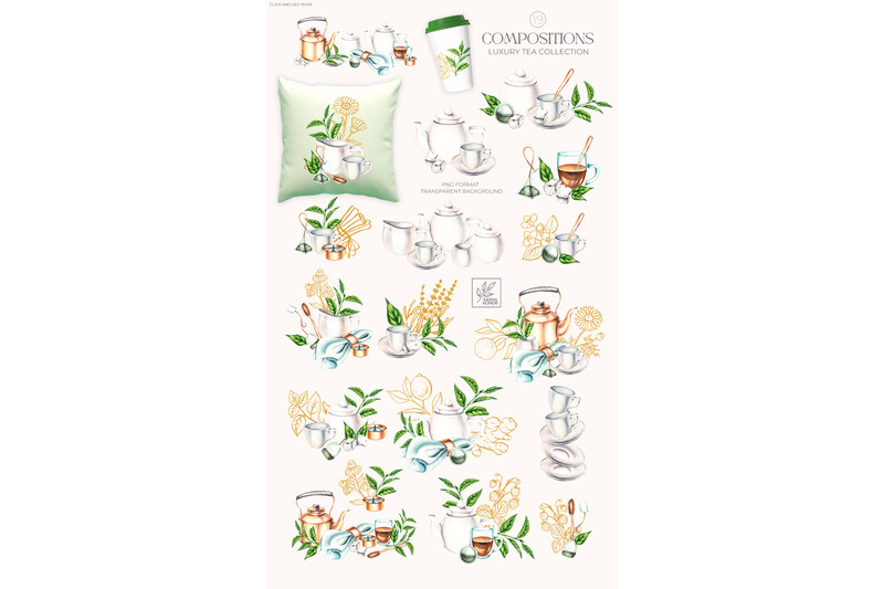 luxury-tea-watercolor-collection