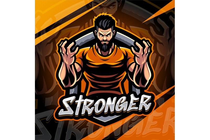 stronger-man-esport-mascot-logo-design
