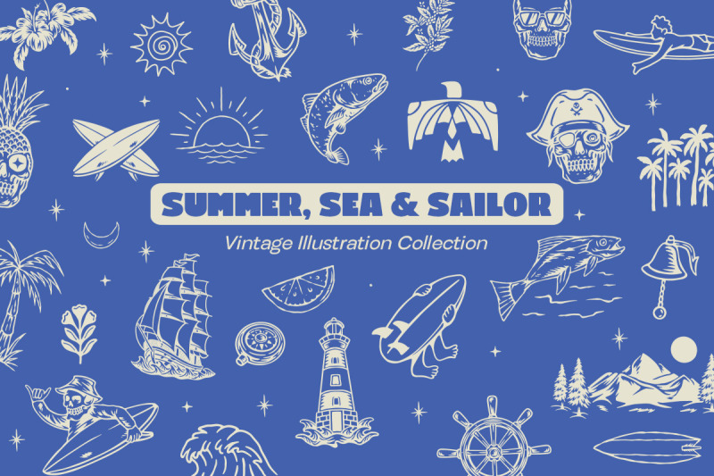 summer-sea-amp-sailor-vintage-adventure-illustration-set