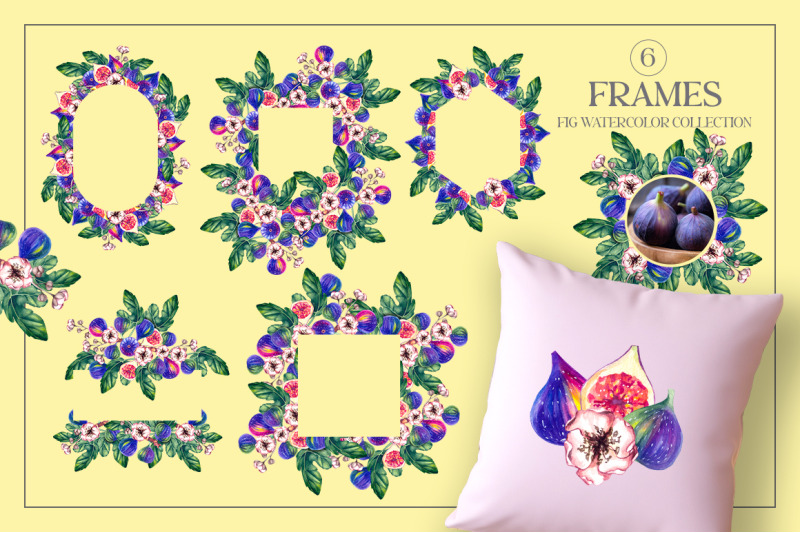 fig-plant-watercolor-clipart