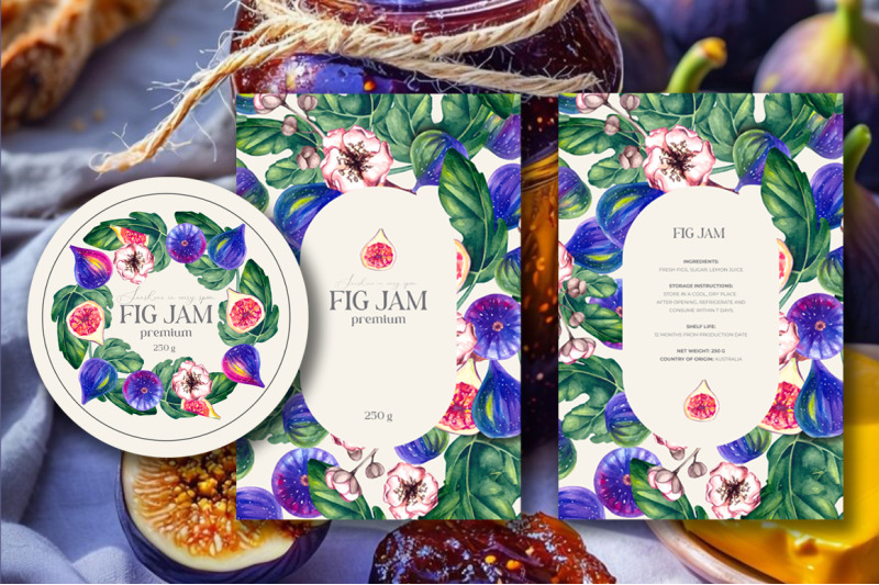 fig-plant-watercolor-clipart