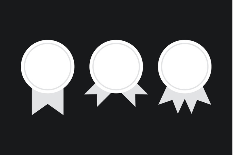 white-badge-amp-banner-full-clip-art-set