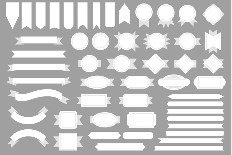 white-badge-amp-banner-full-clip-art-set