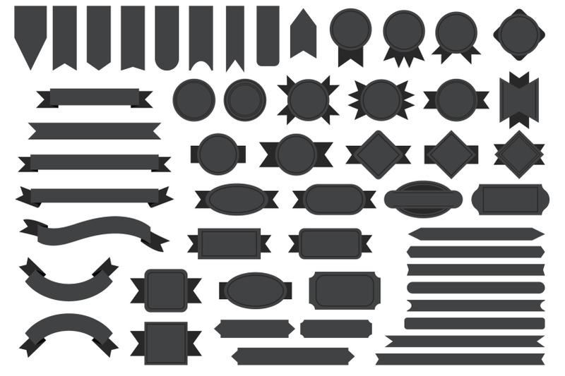 dark-gray-badge-amp-banner-full-clip-art-set