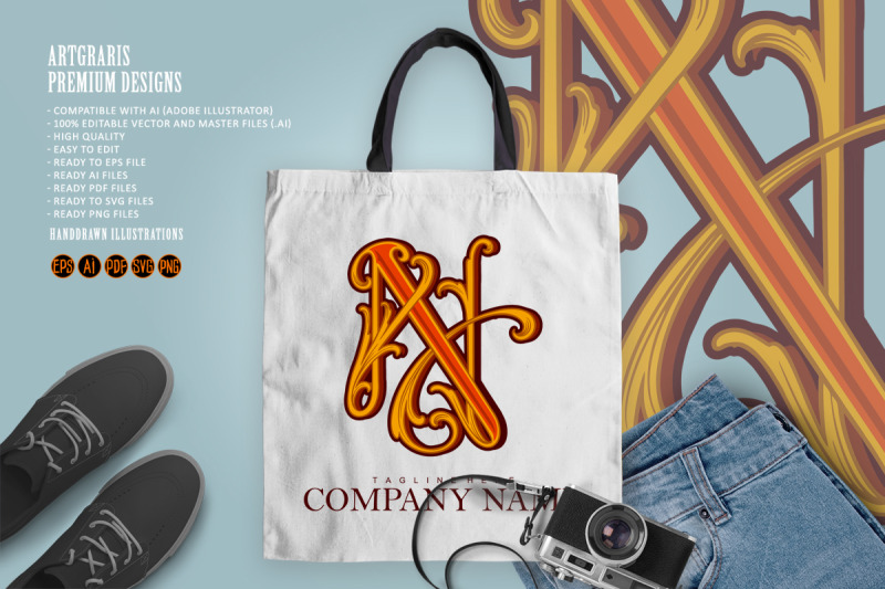 elegant-intertwined-n-monogram-for-brand-identity
