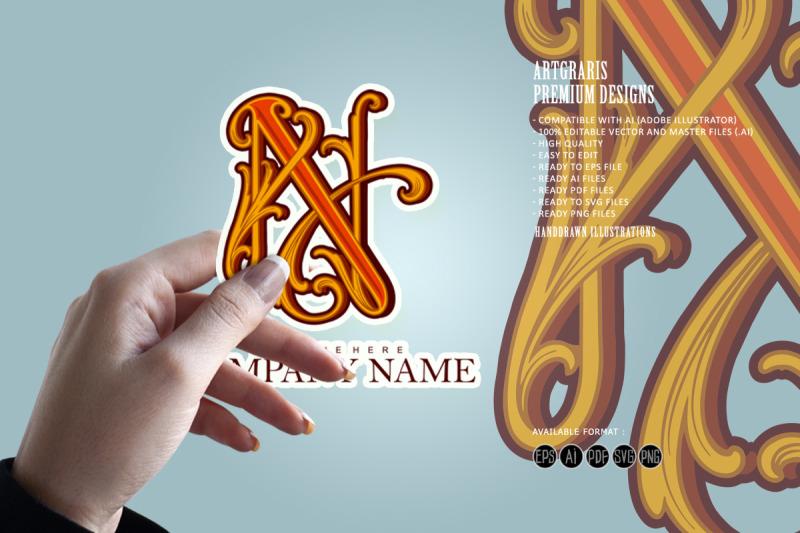 elegant-intertwined-n-monogram-for-brand-identity