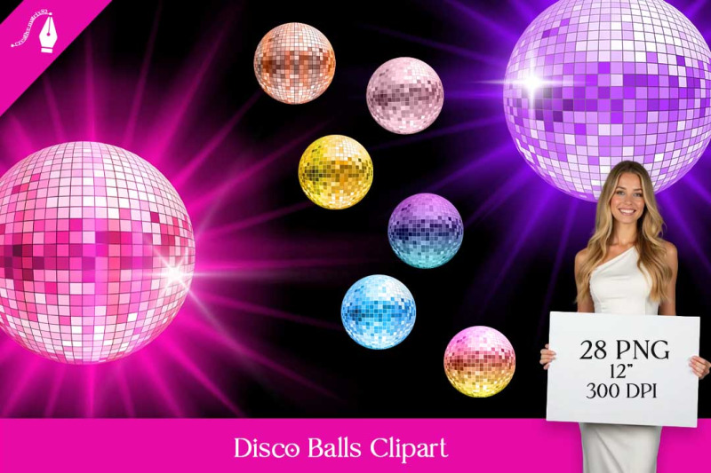 disco-balls-clipart-png-bundle-28-retro-graphics-with-light-bursts-amp