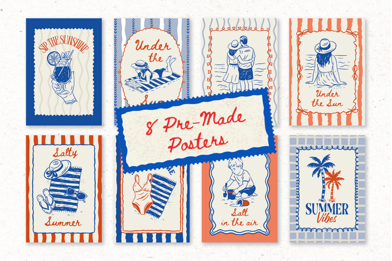 whimsy-seaside-summer-doodle-bundle