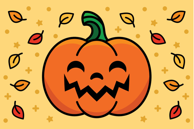 happy-orange-pumpkin-jack-olantern-clip-art-set