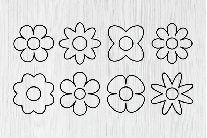 retro-flowers-clip-art-set