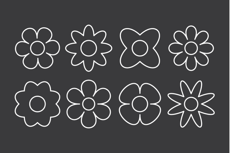 retro-flowers-clip-art-set