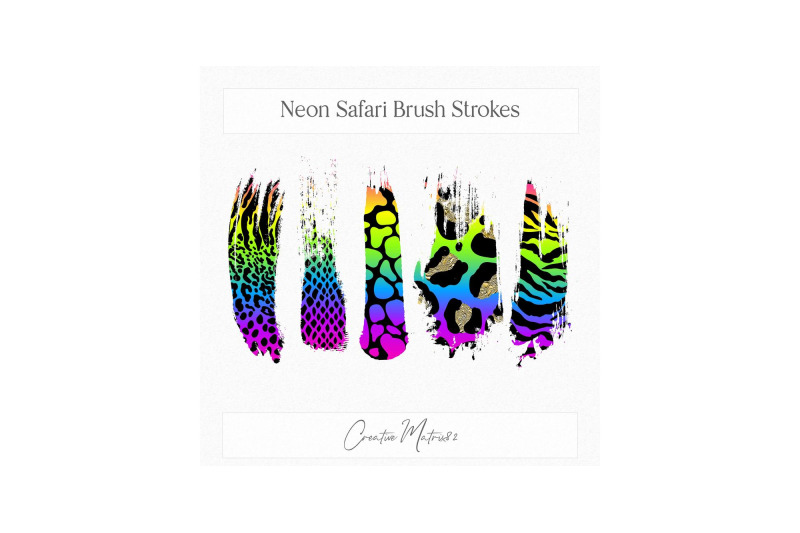 neon-animal-print-brush-strokes-clipart-colorful-safari-clip-art