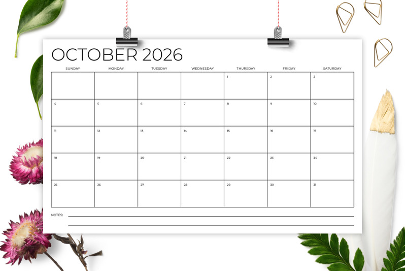 2026-8-5-x-14-inch-thin-sans-serif-calendar-template