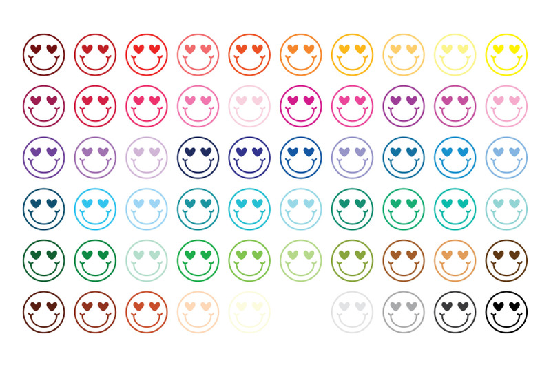 happy-face-with-heart-eyes-clip-art-set