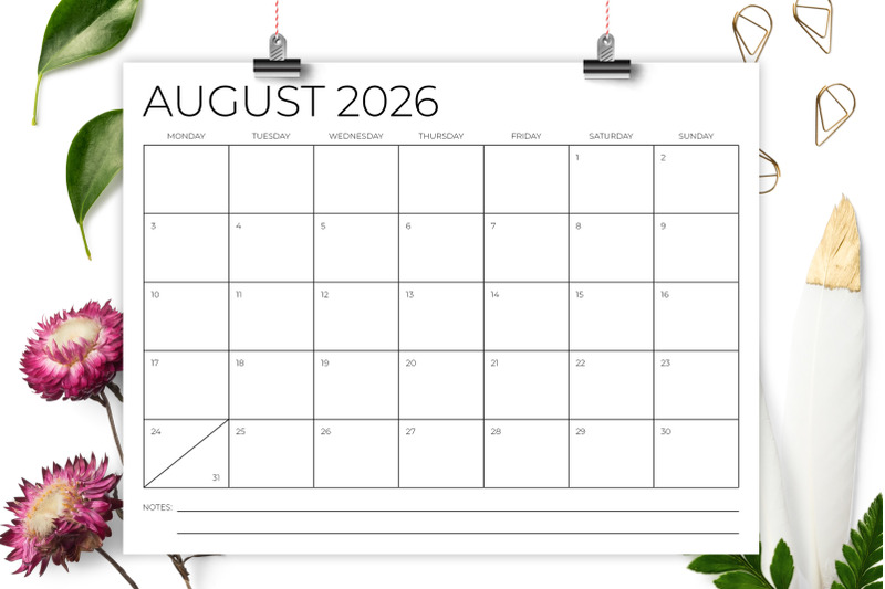 2026-8-5x11-sans-serif-mon-sun-calendar
