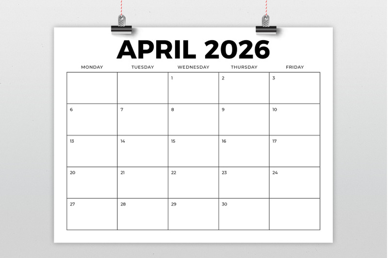2026-8-5x11-bold-mon-fri-calendar