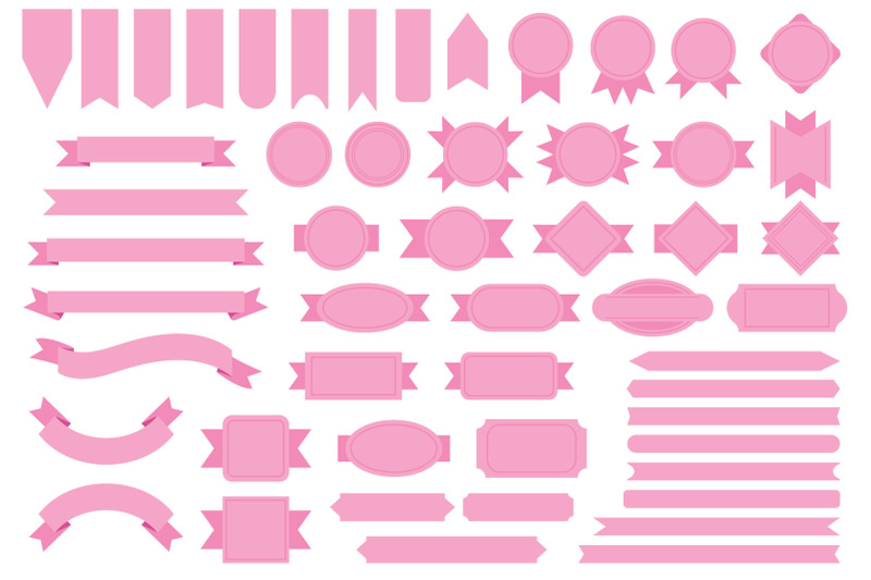 pink-badge-amp-banner-full-clip-art-set