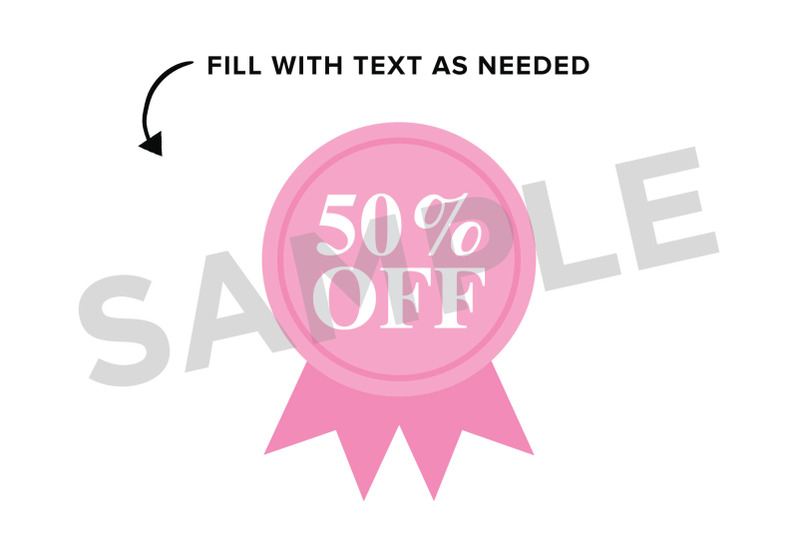 pink-badge-amp-banner-full-clip-art-set