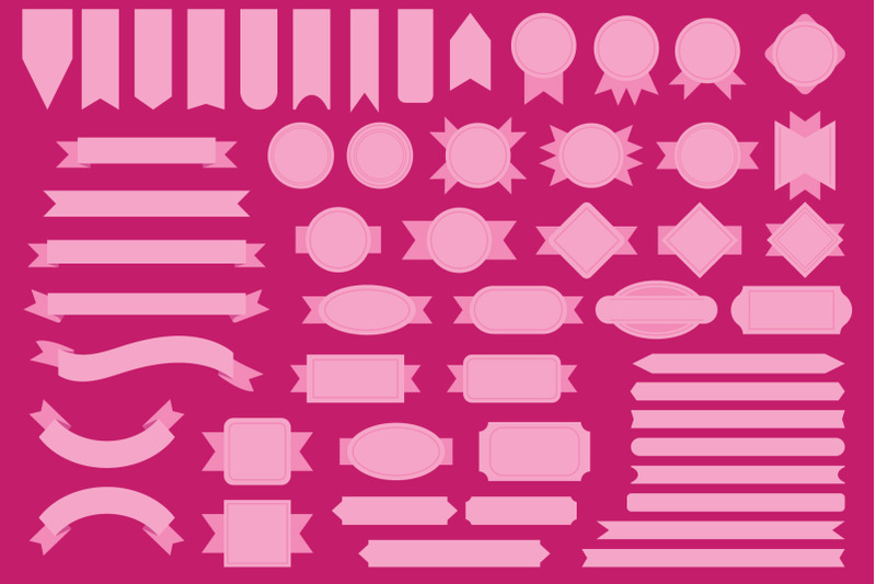 pink-badge-amp-banner-full-clip-art-set