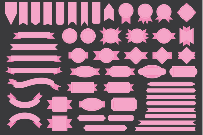 pink-badge-amp-banner-full-clip-art-set