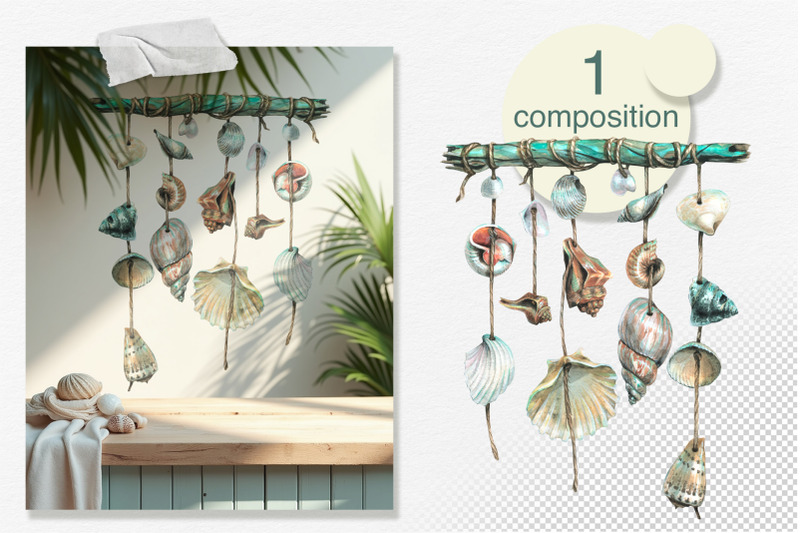 garland-of-shells-watercolor-nautical-collection
