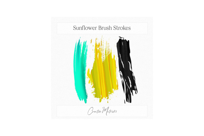 sunflower-brush-strokes-clipart-fall-summer-glitter-clip-art