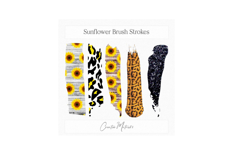 sunflower-brush-strokes-clipart-fall-summer-glitter-clip-art