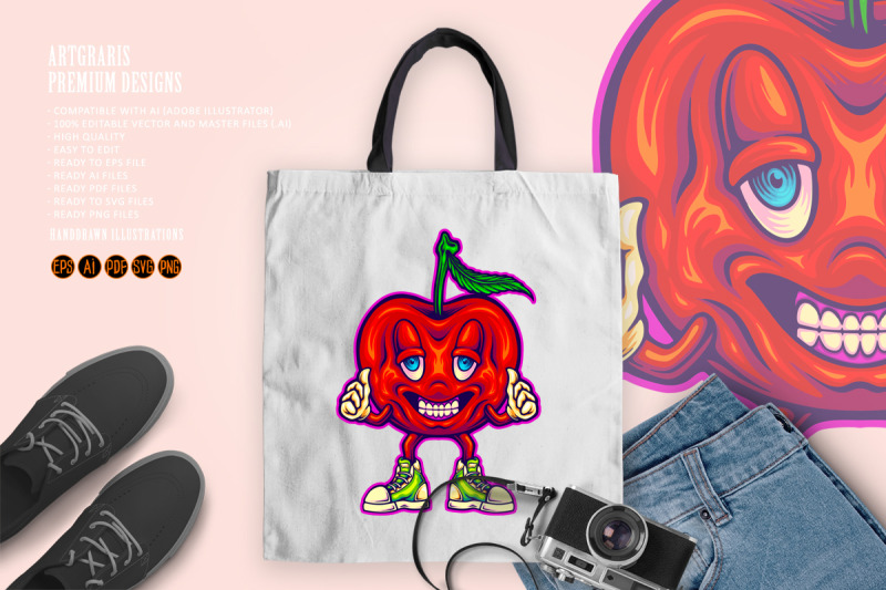 happy-apple-mascot-with-thumbs-up-cartoon-style