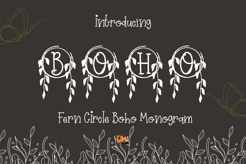 fern-circle-boho-monogram