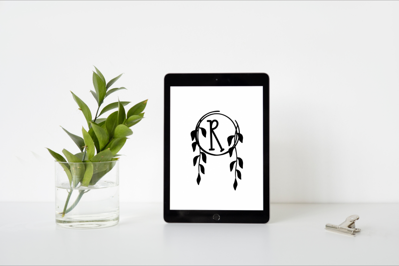 fern-circle-boho-monogram