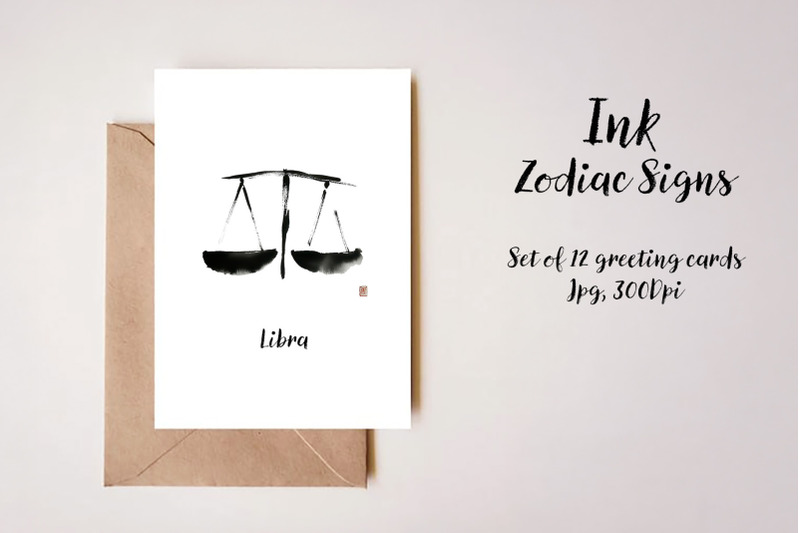 ink-zodiac-signs-clipart-collection