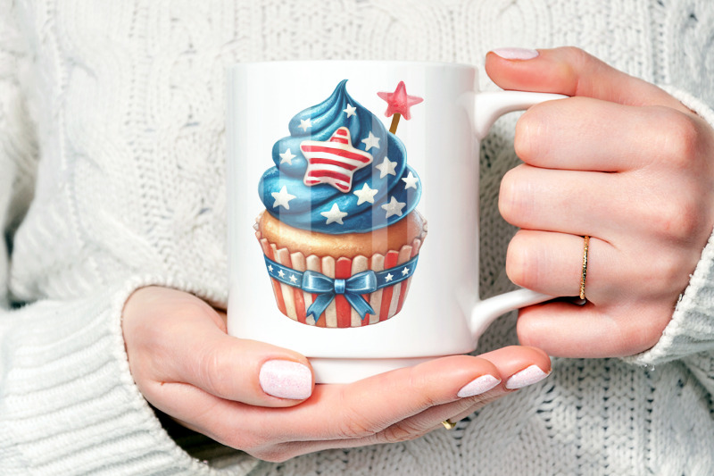 35-patriotic-watercolor-cupcake-set